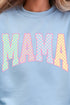 Pastel Checkered Mama Heavy Blend Crew Sweatshirt