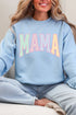Pastel Checkered Mama Heavy Blend Crew Sweatshirt