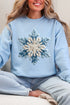 Faux Yarn Snow Day Snowflake Heavy Blend Crew Sweatshirt