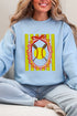 Softball Stripes Heavy Blend Crew Sweatshirt