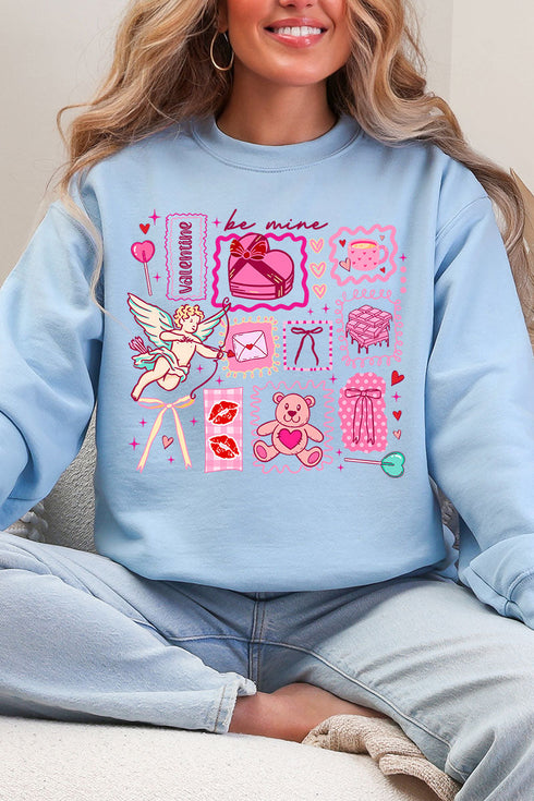 Sweetheart Stickers Heavy Blend Crew Sweatshirt
