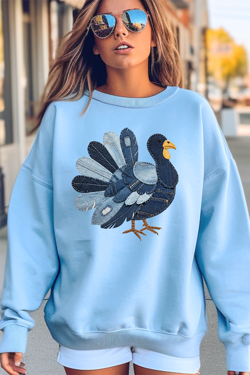 Turkey In Stitches Heavy Blend Crew Sweatshirt