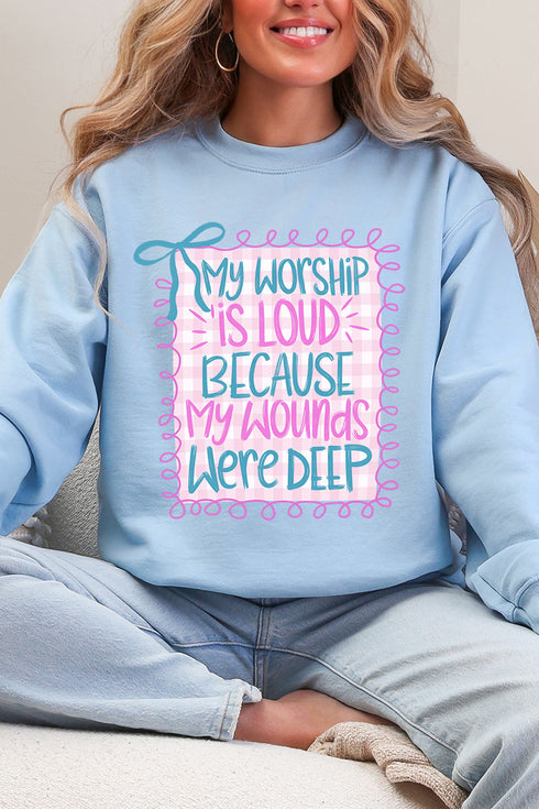 Worship Loud Heavy Blend Crew Sweatshirt