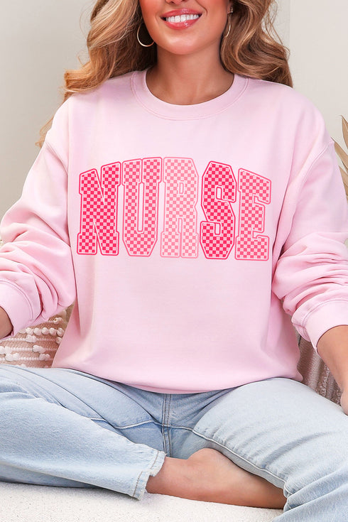 Checkered Care Heavy Blend Crew Sweatshirt