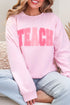 Checkered Teach Heavy Blend Crew Sweatshirt
