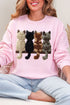 Faux Yarn Cats On The Shelf Heavy Blend Crew Sweatshirt