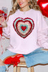 Faux Yarn Heart Collection Heavy Blend Crew Sweatshirt