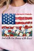 Floral Land Of The Free Heavy-weight Crew Sweatshirt