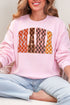 Girlie Check Mama Heavy Blend Crew Sweatshirt
