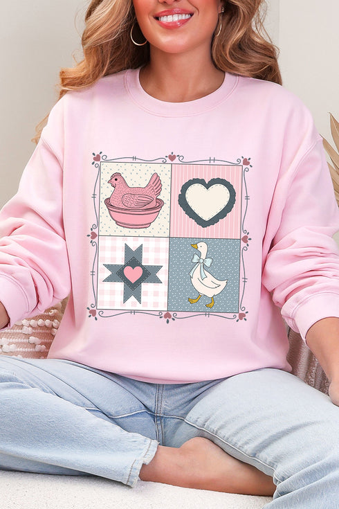 Heartfelt Goose Heavy Blend Crew Sweatshirt