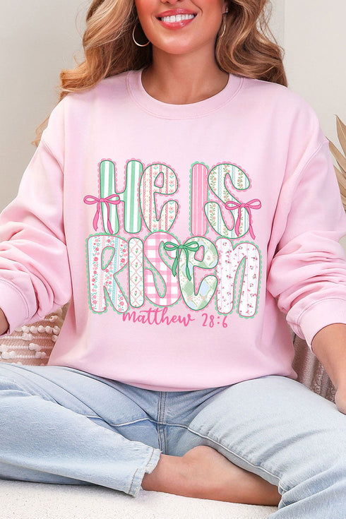 Lace & Bloom He Is Risen Heavy Blend Crew Sweatshirt