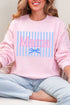 Mama Striped Heavy Blend Crew Sweatshirt