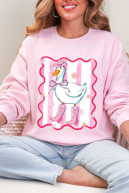 Saddle Up Silly Goose Heavy Blend Crew Sweatshirt