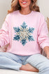 Faux Yarn Snow Day Snowflake Heavy Blend Crew Sweatshirt