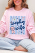 Blue Striped Trophy Wife Heavy Blend Crew Sweatshirt
