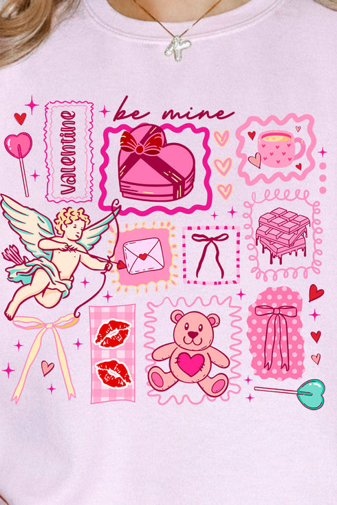 Sweetheart Stickers Heavy Blend Crew Sweatshirt