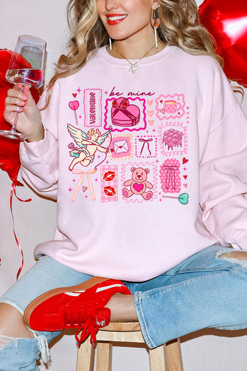 Sweetheart Stickers Heavy Blend Crew Sweatshirt