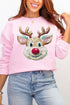 The Colorful Painted Reindeer Heavy Blend Crew Sweatshirt