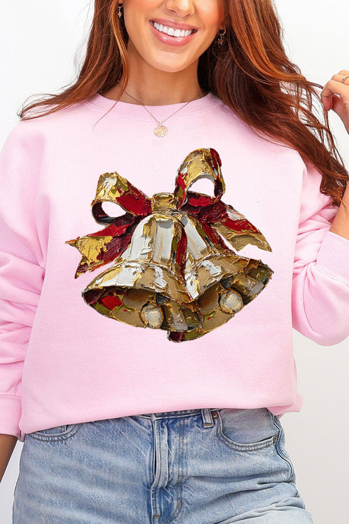 The Painted Christmas Bells Heavy Blend Crew Sweatshirt