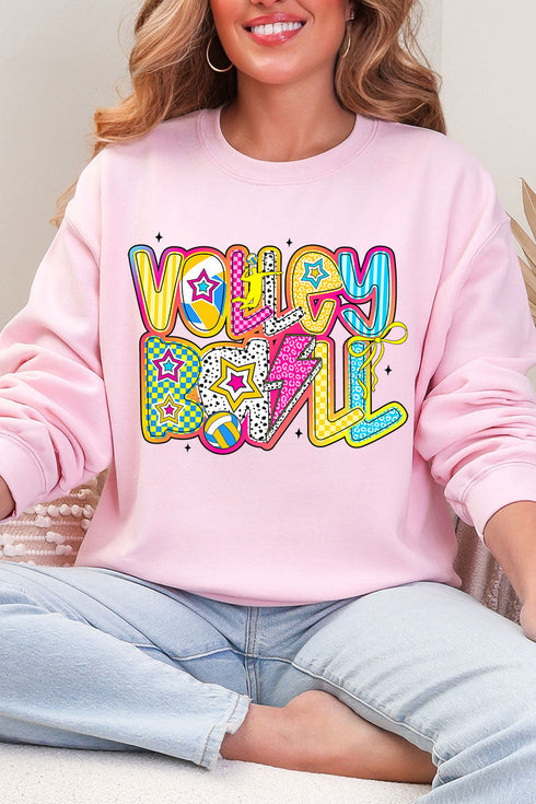 Vibrant Volleyball Heavy Blend Crew Sweatshirt