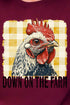 Down On The Farm Chicken Heavy Blend Crew Sweatshirt