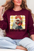 Down On The Farm Chicken Heavy Blend Crew Sweatshirt