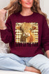 Down On The Farm Highland Cow Heavy Blend Crew Sweatshirt