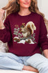 Faux Yarn Winter Squirrel Heavy Blend Crew Sweatshirt