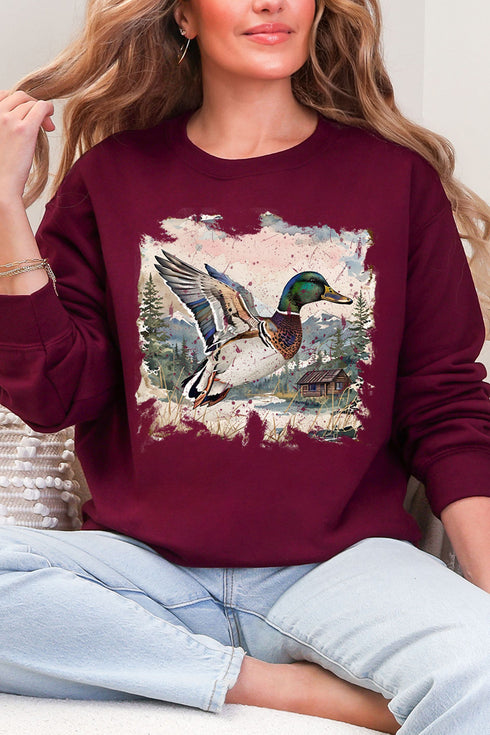 Mallard Mountains Heavy Blend Crew Sweatshirt
