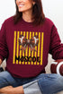 Personalized Yellow Gold Varsity Bow Heavy Blend Crew Sweatshirt *Enter Mascot Name