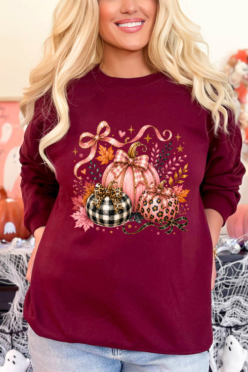 Pretty In Pumpkin Heavy Blend Crew Sweatshirt