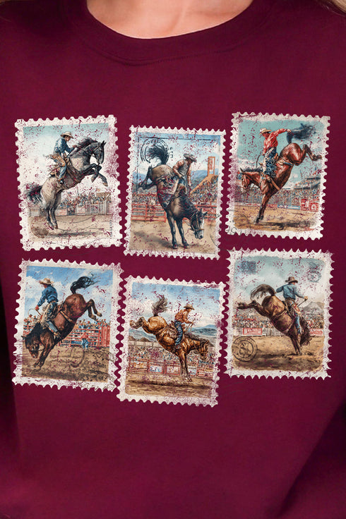 Rodeo Stamps Heavy Blend Crew Sweatshirt