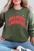 Apple Dot Teacher Heavy Blend Crew Sweatshirt