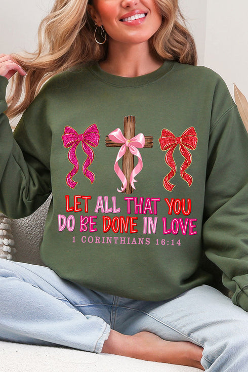 Be Done In Love Heavy Blend Crew Sweatshirt