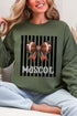 Personalized Black Varsity Bow Heavy Blend Crew Sweatshirt *Enter Mascot Name
