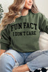 Distressed Fun Fact Heavy Blend Crew Sweatshirt