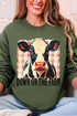 Down On The Farm Cow Heavy Blend Crew Sweatshirt