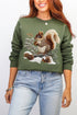 Faux Yarn Winter Squirrel Heavy Blend Crew Sweatshirt