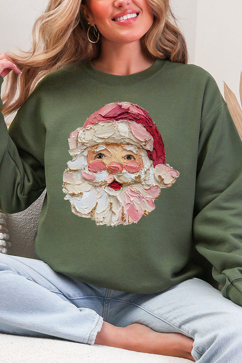 The Painted Santa Heavy Blend Crew Sweatshirt