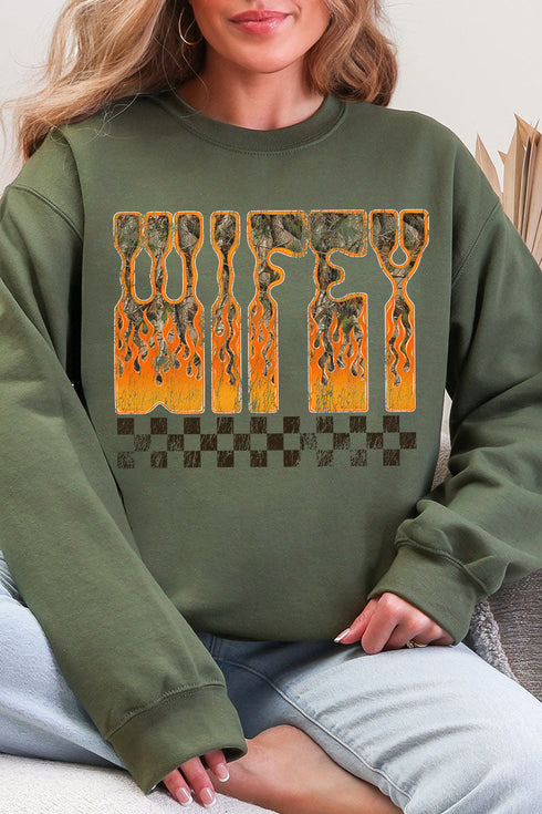 Wildfire Wifey Heavy Blend Crew Sweatshirt