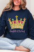 Bejeweled Daughter Of The King Heavy Blend Crew Sweatshirt