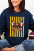 Yellow Gold Varsity Bow Heavy Blend Crew Sweatshirt