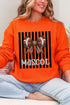 Personalized Black Varsity Bow Heavy Blend Crew Sweatshirt *Enter Mascot Name