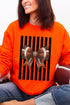 Black Varsity Bow Heavy Blend Crew Sweatshirt