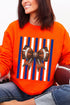 Blue & White Varsity Bow Heavy Blend Crew Sweatshirt