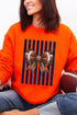 Navy Varsity Bow Heavy Blend Crew Sweatshirt