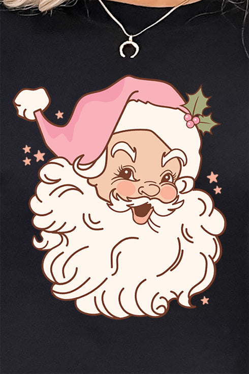 Pink Santa Heavy-weight Crew Sweatshirt