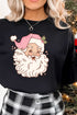 Pink Santa Heavy-weight Crew Sweatshirt