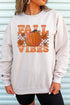 Pumpkin Fall Vibes Heavy-weight Crew Sweatshirt