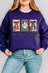 Baseball Season Ribbon Heavy Blend Crew Sweatshirt